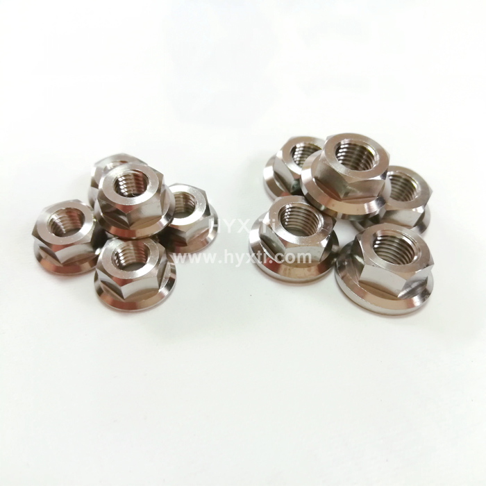 DIN 6923 钛合金法兰螺母(图2) DIN 6923 钛合金法兰螺母(图2)